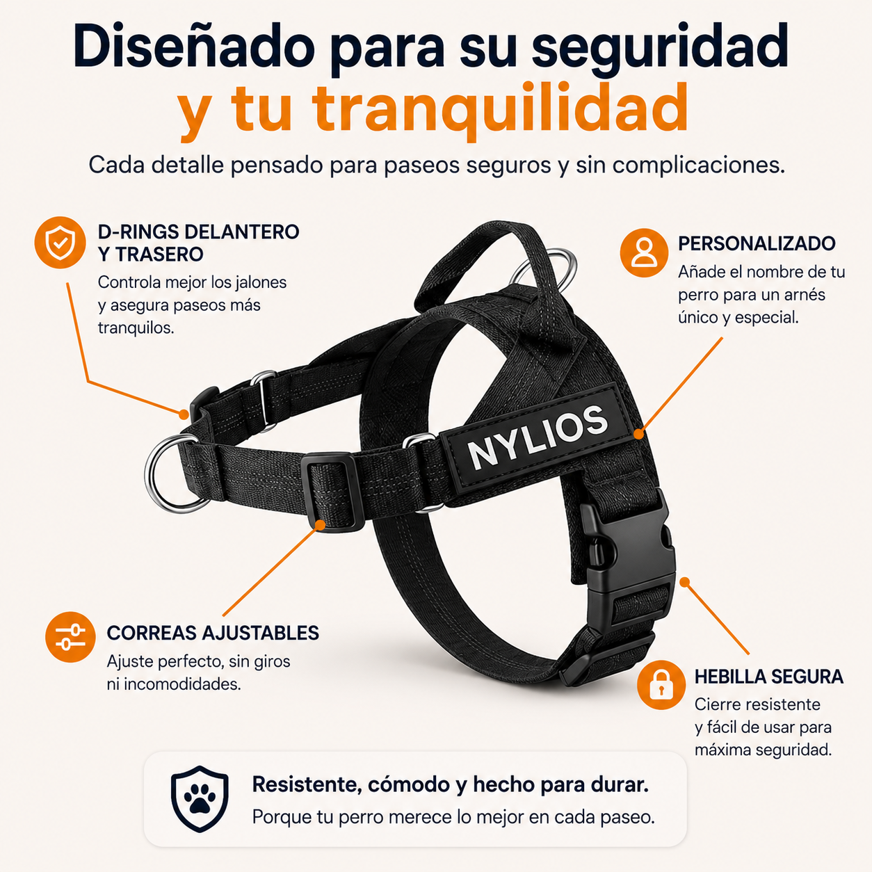 NYLIOS™ Arnés Antitirones